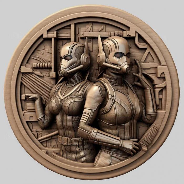 Ant Man and the Wasp movie 3 stl model for CNC